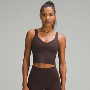 EUC lululemon align tank top a/b in espresso size 6
